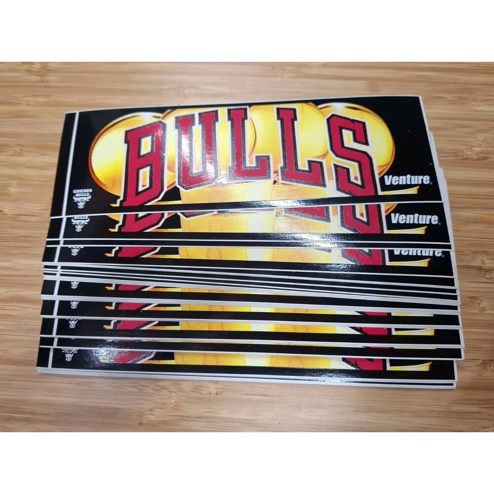 Vintage Chicago Bulls Bumper Sticker Lot of 30 1996 Venture Promo